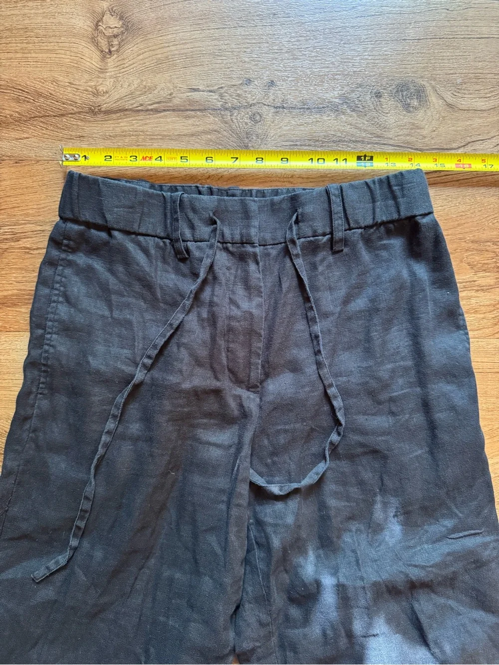 COS Black Linen Pants
